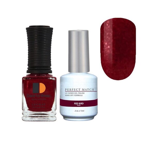 Perfect Match Gel Polish UV LED & Nail Lacquer Duo PMS033 Red Bird 15ml