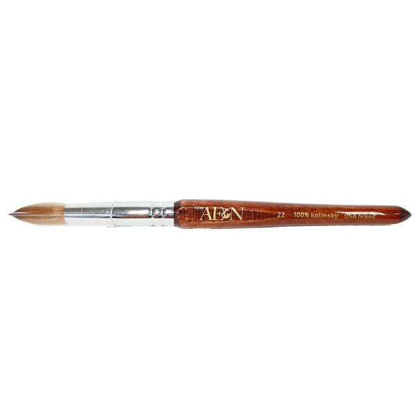 AEON Professional 100% Kolinsky Acrylic Nail Art Brush Powder Wood Handle #22