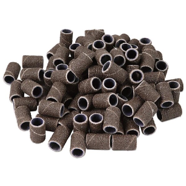 AEON Sanding Band Ring Nail Drill Bit Paper Brown Grit #240 Fine 100 pcs