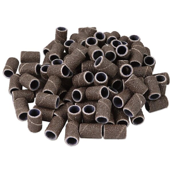 AEON Sanding Band Ring Nail Drill Bit Paper Brown Coarse Grit #80 100pcs