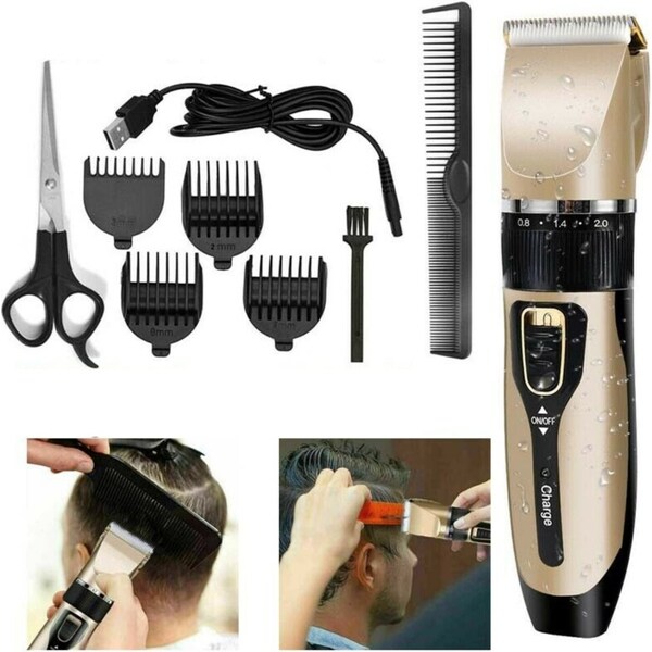Ozoffer 9Pc Hair Clippers Men cordless hair trimmers washable Beard Trimmer