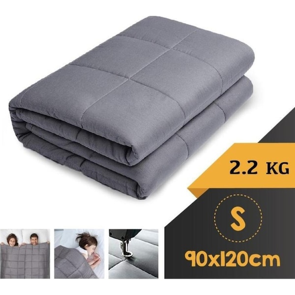 WEIGHTED BLANKET SINGLE Heavy Gravity GREY 2.2KG