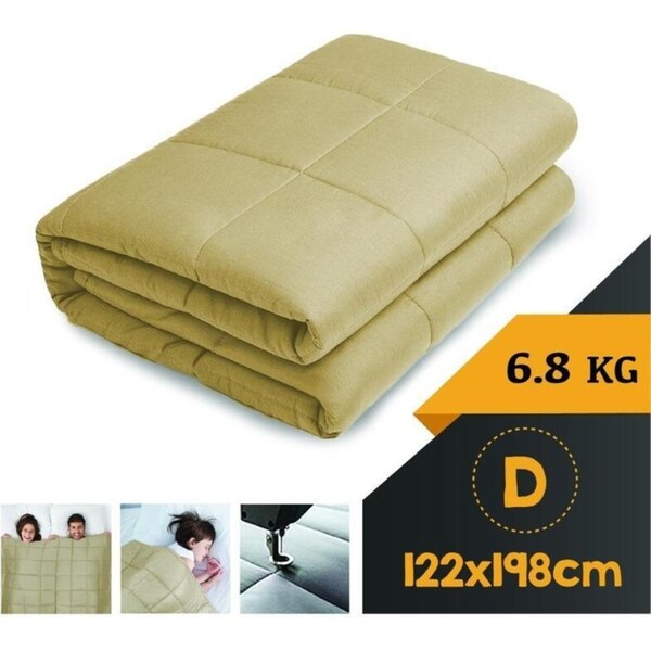 WEIGHTED BLANKET DOUBLE Heavy Gravity LINEN 6.8KG