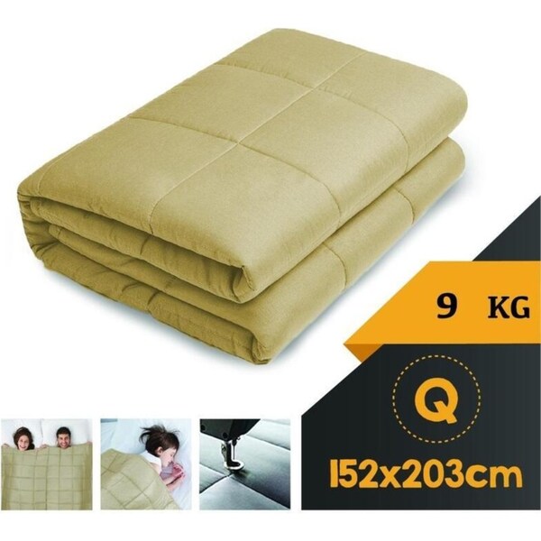 WEIGHTED BLANKET QUEEN Heavy Gravity LINEN 9KG