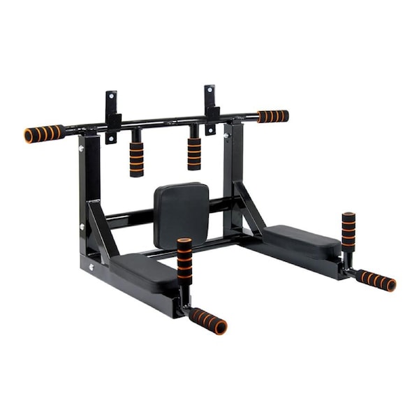 Heavy Duty Wall Mounted Power Station Pull Up Dip Knee Raise Bar