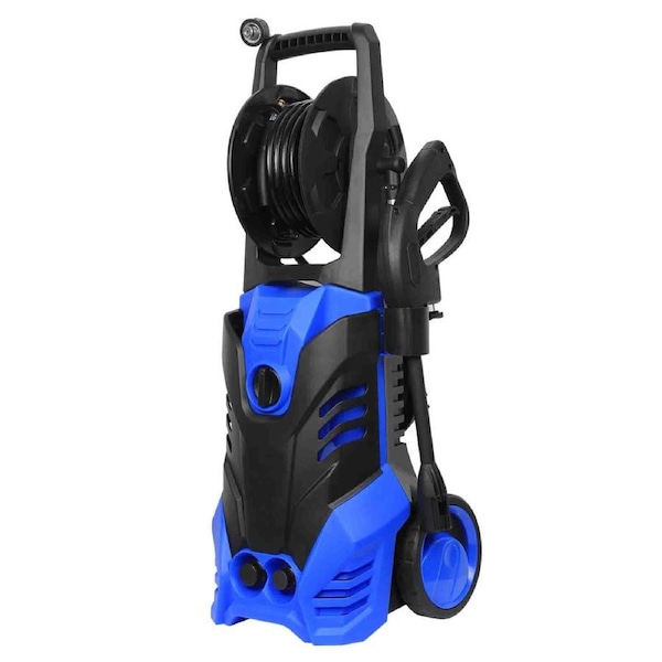 ADVWIN 3900Psi Electric Pressure Washer, 2500W High Power Washer Adjustable Spray Gun (10m High Pressure Hose) Blue