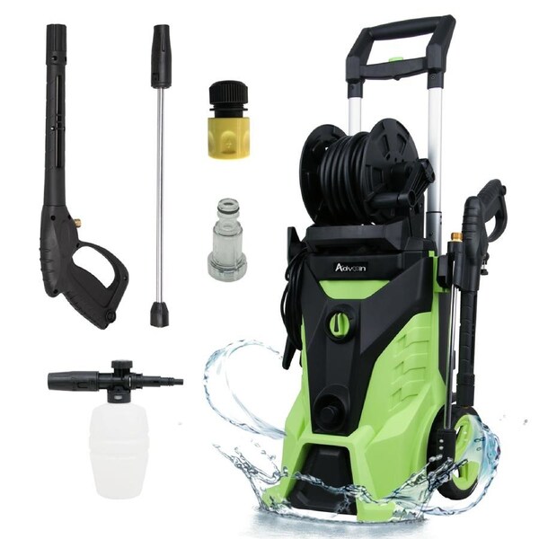 Advwin 4300PSI High Pressure Washer Cleaner Electric Spray Gun Green