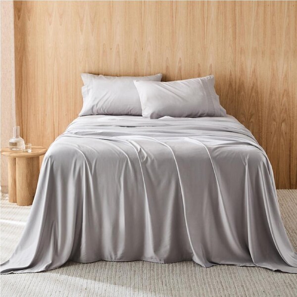 Riley Bamboo Cotton Queen Bed Sheet Set Mink Mink Grey Bamboo/Cotton MyHouse