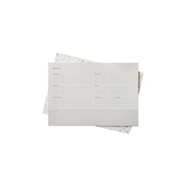 Katie Leamon Desk Planner Weekly B5 Grey Grid