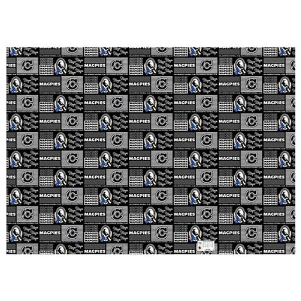 Collingwood Magpies AFL Gift Wrapping Paper School Book Covering