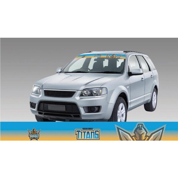 Gold Coast Titans Logo NRL Car Windscreen Sun Visor Sticker Decal