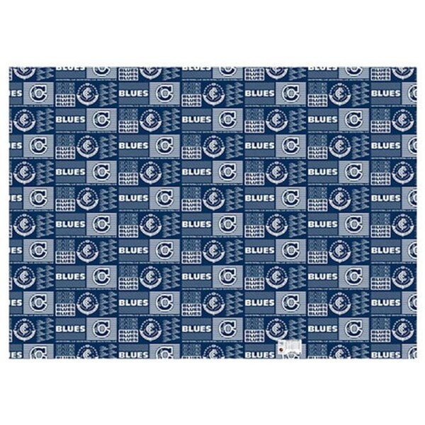 Carlton Blues AFL Gift Wrapping Paper School Book Covering