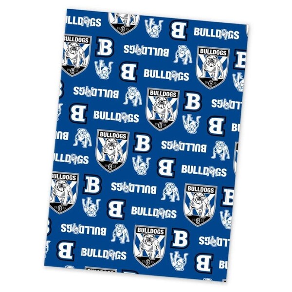 Canterbury Bulldogs NRL Rugby League Wrapping Paper Gift Wrap