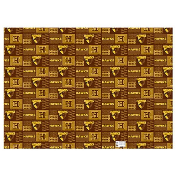 Hawthorn Hawks AFL Gift Wrapping Paper School Book Covering