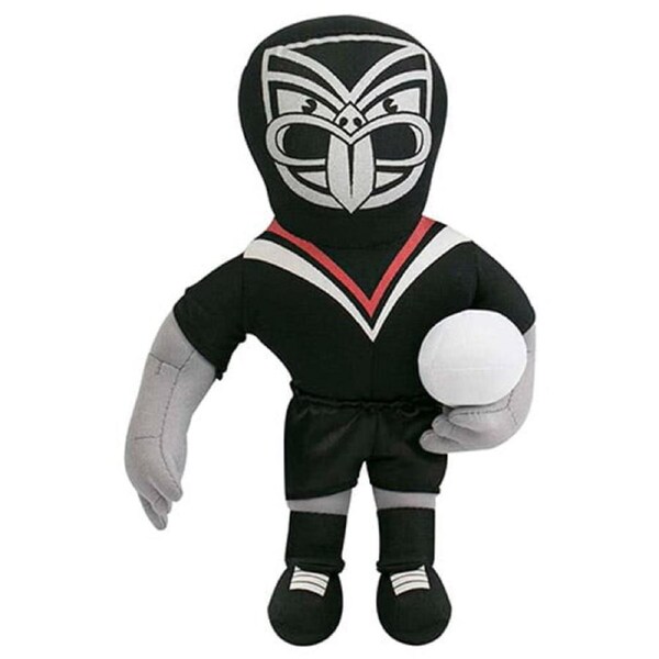 New Zealand NZ Warriors NRL Plush MASCOT Teddy Bear Sublimated Embroidered