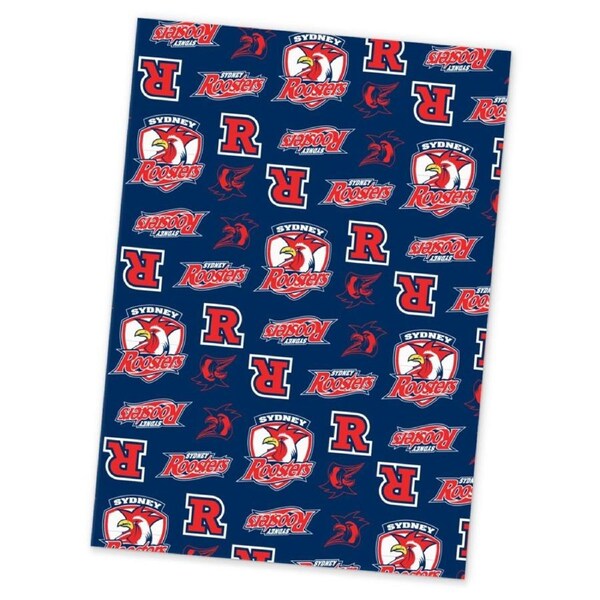 Sydney Roosters NRL Rugby League Wrapping Paper Gift Wrap