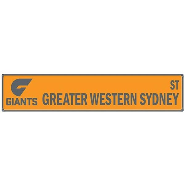 Greater Western Giants AFL Tin Street Sign