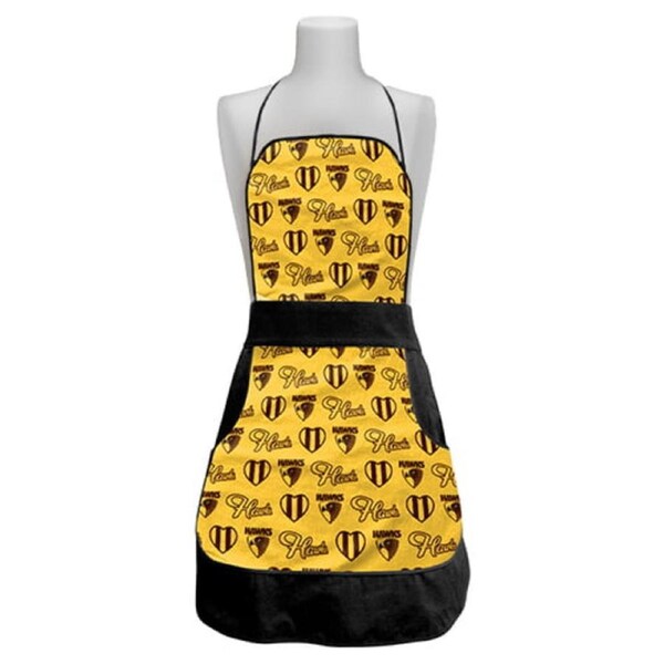 Hawthorn Hawks AFL Retro Ladies Apron Mothers Day Gift Kitchen Cooking BBQ