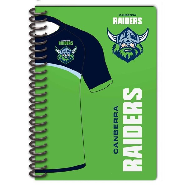 Canberra Raiders NRL Set of 2 Notebooks (A5 120 Page Notebook Notepad)