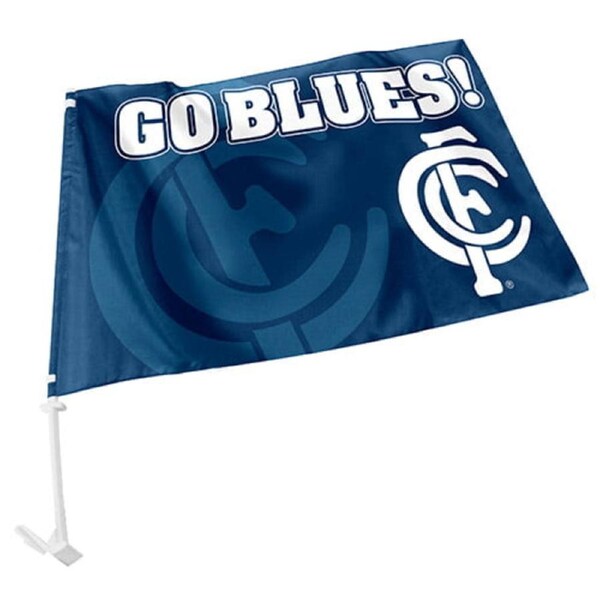 Carlton Blues AFL CAR Flag includes Pole