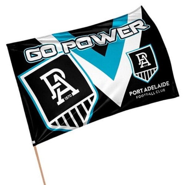 Adelaide Port Power AFL Aussie Rules GAME DAY Pole Flag Banner