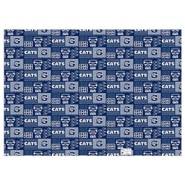 Geelong Cats AFL Gift Wrapping Paper School Book Covering