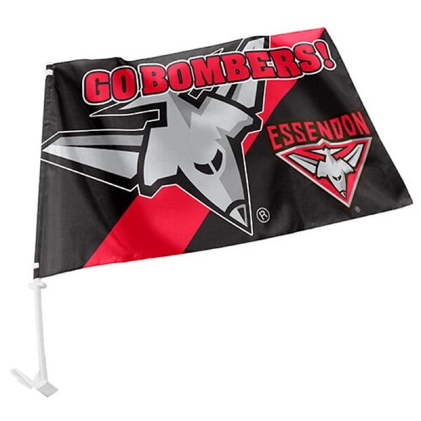 Essendon Bombers AFL CAR Flag includes Pole