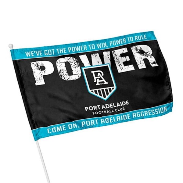 Adelaide Port Power AFL KIDS Pole Game Day Flag Banner