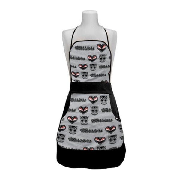 New Zealand NZ Warriors NRL Retro Ladies Apron Mothers Day Gift Kitchen Cooking BBQ
