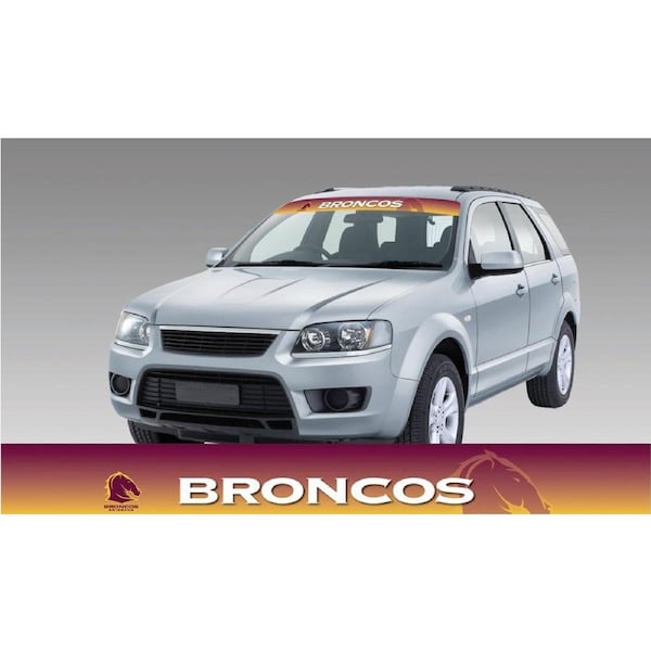 Brisbane Broncos Logo NRL Car Windscreen Sun Visor Sticker Decal
