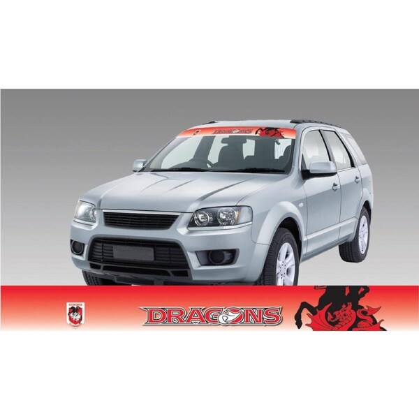 St George Illawarra Dragons Logo NRL Car Windscreen Sun Visor Sticker Decal