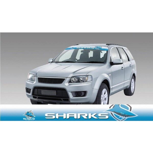 Cronulla Sharks Logo NRL Car Windscreen Sun Visor Sticker Decal