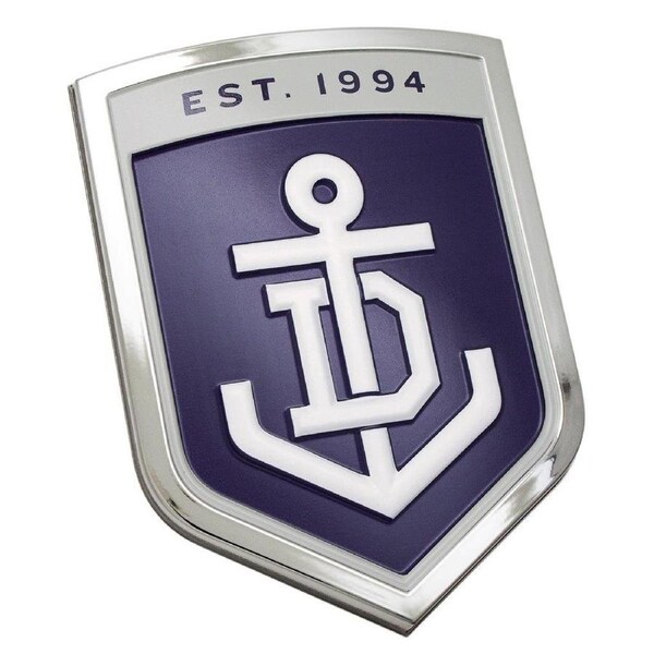 Fremantle Dockers Freo AFL 3D Chrome Emblem Badge - For Cars, Bikes, Laptops, Most Things