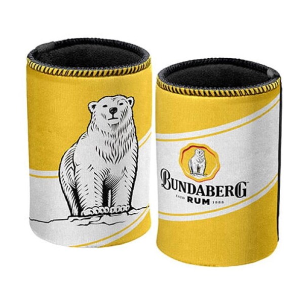 Bundaberg Rum Bundy Bear Yellow Can Cooler Stubby holder