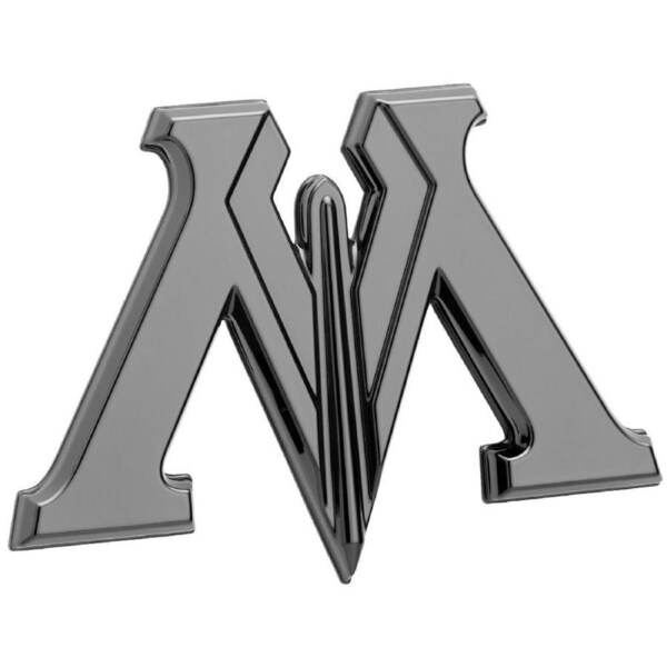 Ministry of Magic 3D Black Chrome Automotive Decal Sticker Badge Emblem