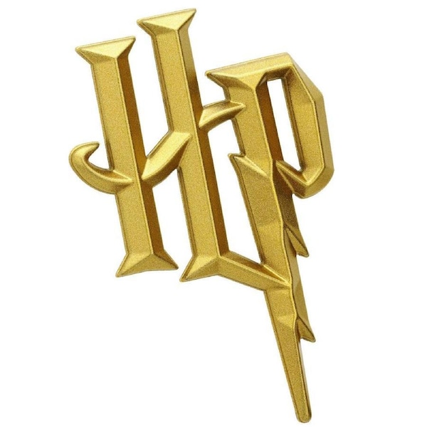 HP 3D Gold Automotive Decal Sticker Badge Emblem