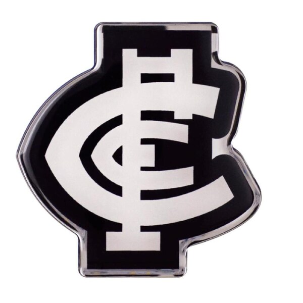 Carlton Blues AFL Lensed Chrome Decal Badge - Cars, Bikes, Laptops, Most Things