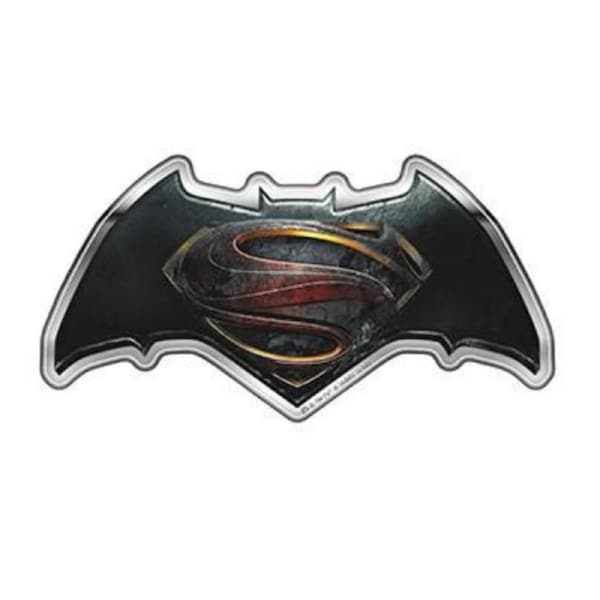 Batman v Superman Movie Domed Logo Automotive Sticker Emblem
