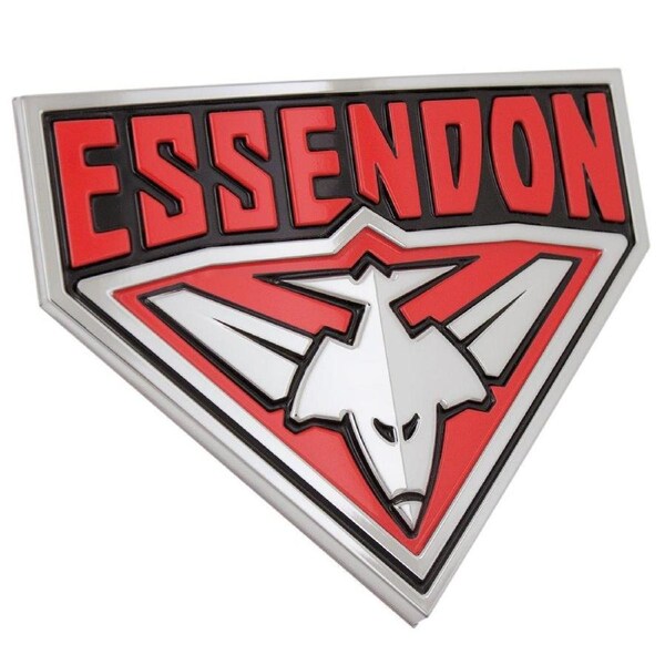 Essendon Bombers AFL 3D Chrome Emblem Badge - For Cars, Bikes, Laptops, Most Things