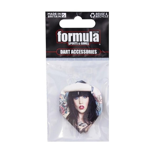 Formula Sports Tattoo Girls Standard Dart Board Darts Flights 1 Set