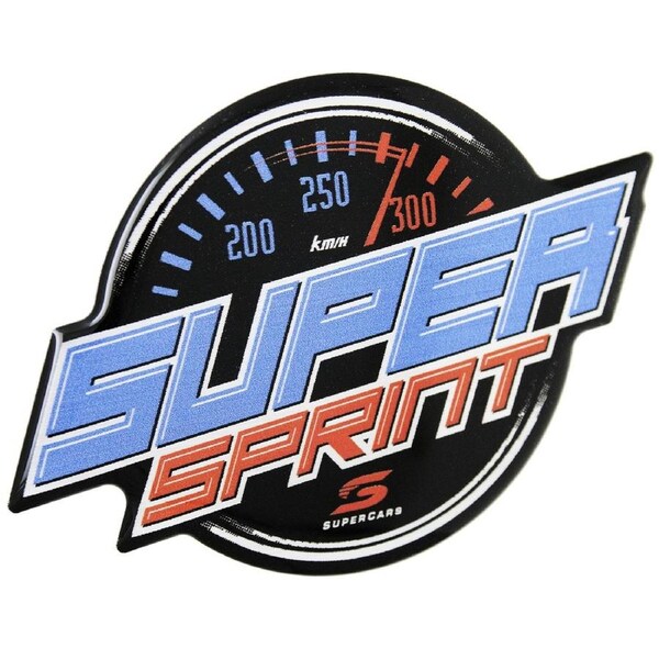 Supercars Super Sprint Logo Domed Automotive Decal Emblem Sticker