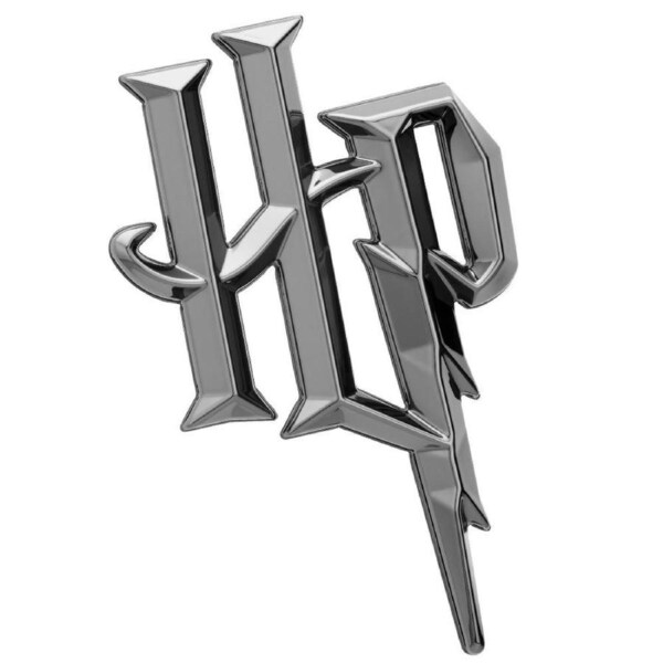 HP 3D Black Chrome Automotive Decal Sticker Badge Emblem