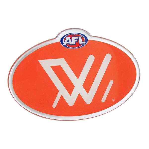 AFLW Lensed Chrome Decal Badge - Cars, Bikes, Laptops, Most Things