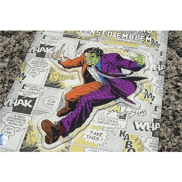 Two Face Character Car Decal DC Comics Domed Finish Sticker Emblem