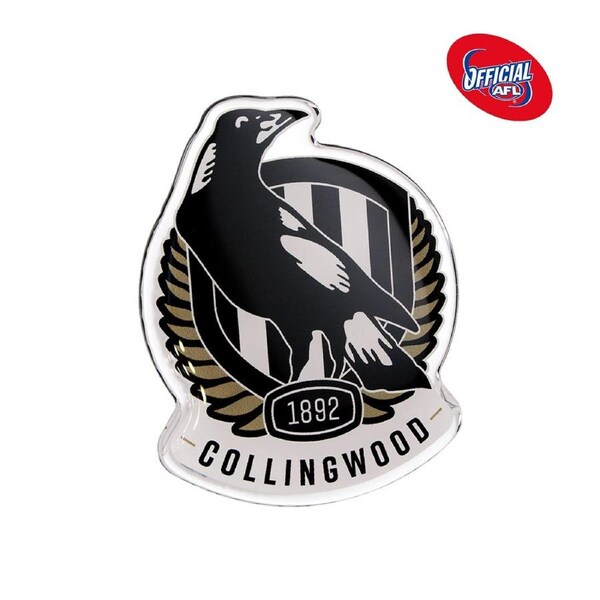 Collingwood Magpies Logo Decal AFL Metal Car Badge - For True Collingwood Fans