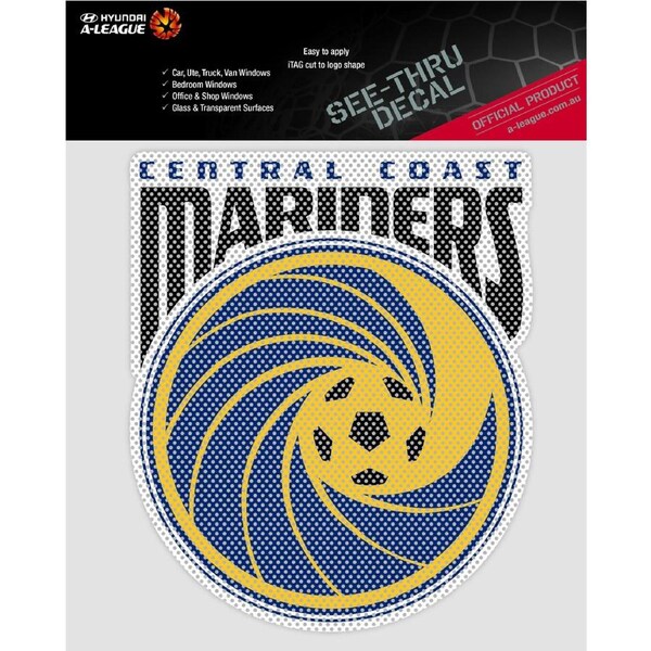 Central Coast Mariners A-League 4WD Car Glass See-Thu Decal Sticker