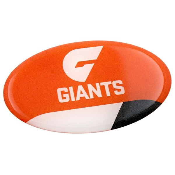 GWS Giants Oval Decal AFL Metal Car Badge - For True GWS Fans