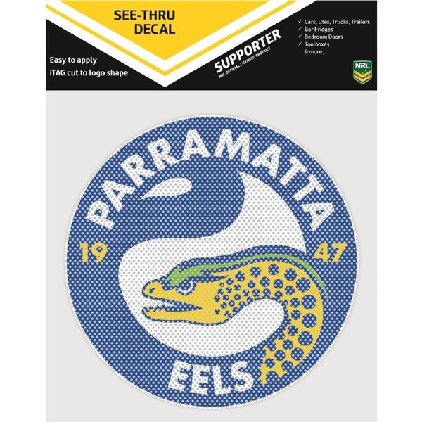 Parramatta Eels See Through Car Window Decal Sticker
