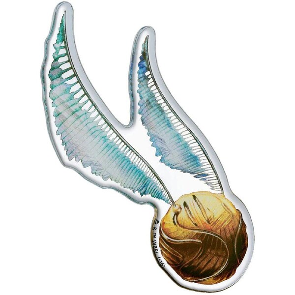 Golden Snitch Crest Chrome Domed Logo Automotive Decal Sticker Badge Emblem
