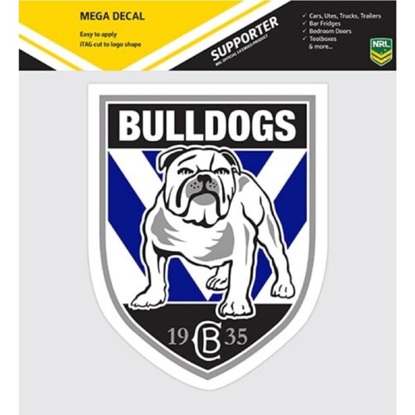 Canterbury Bulldogs NRL MEGA Car Window Bonnet Decal Sticker
